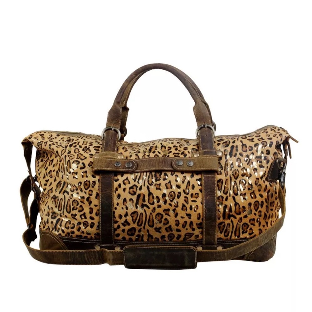 Myra cheetah/leopard duffle bag